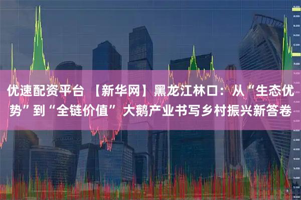 优速配资平台 【新华网】黑龙江林口：从“生态优势”到“全链价值” 大鹅产业书写乡村振兴新答卷